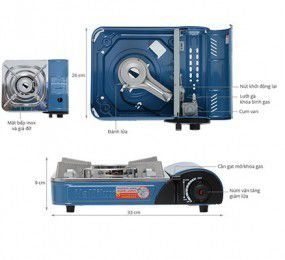 Bếp gas du lịch Namilux NA-161PF - Hàng chính hãng