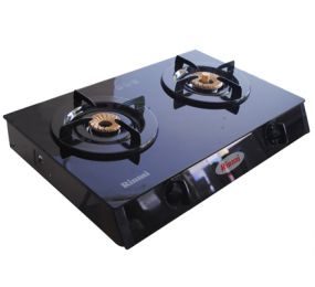 Bếp gas dương Rinnai RV-7DOUBLE GLASS (B) - Hàng chính hãng