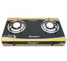 Bếp gas hồng ngoại Queenhouse QH-2525  - Đầu điếu Inox - Hàng chính hãng