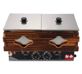 Bếp lẩu điện đôi 18 ngăn Kanto HS-G2T - Hàng chính hãng