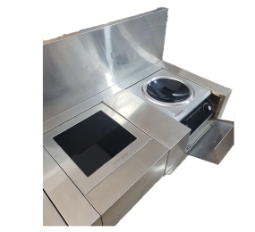 Bếp từ đôi công nghiệp Akita Japan 8000W mặt lồi + mặt...