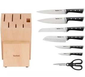 Bộ dao thép Đức 7 món kèm kệ để dao Tefal Ice Force...