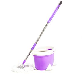 Bộ lau sàn 360 độ Fujishi Mop Smart 360 (Lồng inox) - Hàng chính hãng