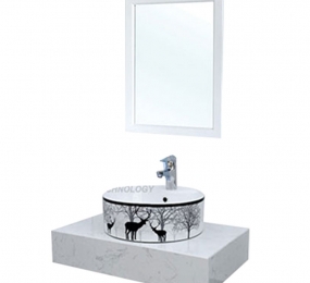 Bộ lavabo bàn đá Sarika BĐ-SR-04 - Hàng chính hãng