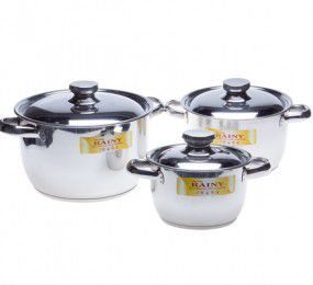 Bộ nồi 3 đáy cao cấp Rainy RN-06TTC - Dùng được các...