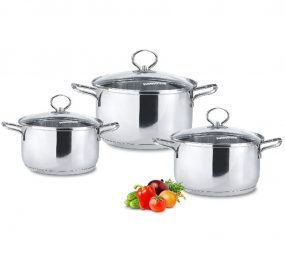 Bộ nồi 3 đáy Sunhouse SH887 - Hàng chính hãng