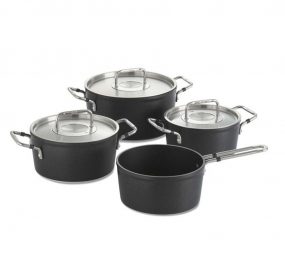 Bộ nồi 4 món Fissler LUNO BLACK 056-116-04-000 - Hàng chính hãng