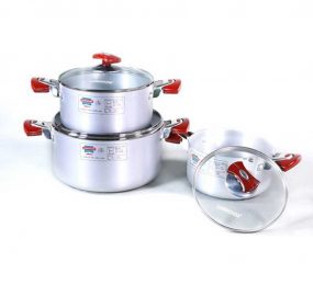 Bộ nồi Anod đáy từ Sunhouse SH7733M - Hàng chính hãng