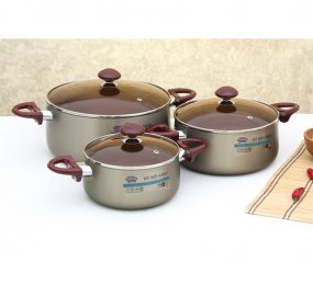 Bộ nồi Anod Sunhouse SH8831QT - Hàng chính hãng