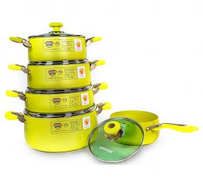 Bộ nồi Anod Sunhouse SH9955 - Hàng chính hãng