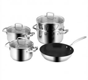 Bộ nồi ba đáy Inox Eurosun MC1702-Harmony - Hàng chính hãng