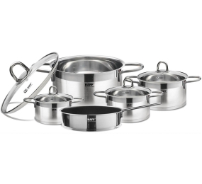 Bộ nồi cao cấp 5 món Inox 304 Kaff KF-ST09304 - Hàng chính hãng
