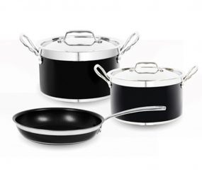Bộ nồi chảo Hafele COOKWARE BLACK 531.08.043 - Hàng chính hãng