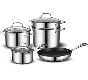 Bộ nồi chảo inox Elmich Premium EL-3134 - Hàng chính hãng