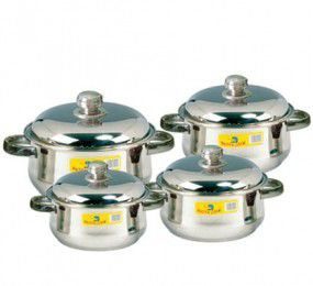 Bộ nồi Hollow 8 pcs Happy Cook HC08CHL  - Hàng chính hãng