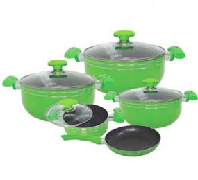 Bộ nồi hợp kim nhôm đáy từ HAYASA HA-555 - Hàng chính hãng