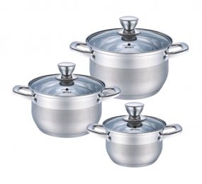 Bộ nồi inox 3 chiếc Smartcook Elmich SM-3337 - Hàng chính hãng