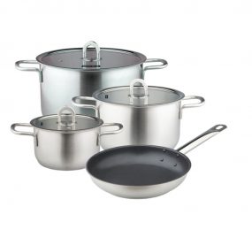 Bộ nồi inox 3 nồi và 1 chảo bếp từ Hafele 531.08.001... - Hàng chính hãng