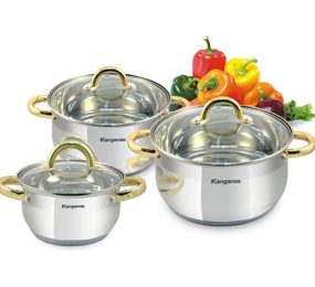 Bộ nồi inox 5 đáy Kangaroo KG866 - Hàng chính hãng