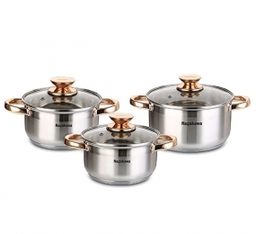 Bộ nồi inox 5 đáy Nagakawa NAG1301 - Hàng chính hãng