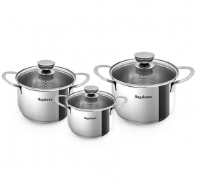 Bộ nồi inox 5 đáy Nagakawa NAG1351 - Hàng chính hãng