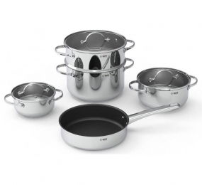 Bộ nồi inox 5 món Arber Diamond - Hàng chính hãng