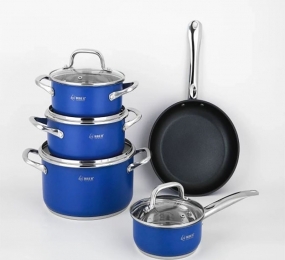 Bộ nồi inox 5 món Arber NAVY BLUE - Hàng chính hãng