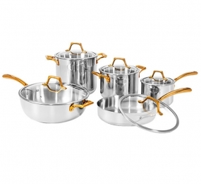 Bộ nồi inox 5 món Saiko GOLD05 - Hàng chính hãng