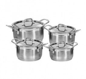 Bộ nồi Inox Elegan 3 đáy Happy Cook EL-08IH - Hàng chính hãng