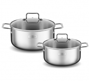 Bộ nồi inox liền khối Elmich Trimax XR EL-3842 size 16, 20cm - Hàng chính hãng