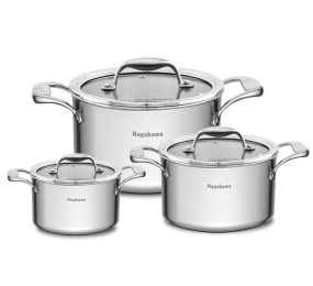 Bộ nồi inox Nagakawa NAG1356 - Hàng chính hãng