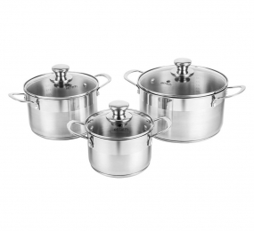 Bộ nồi inox Smartcook SM-2107MN size nồi 16, 20 , 24cm - Hàng chính hãng