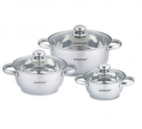Bộ nồi Inox Sunhouse SH334 - Hàng chính hãng