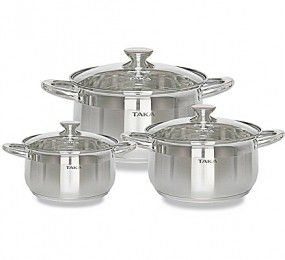 Bộ nồi inox Taka NI03K - Hàng chính hãng