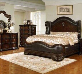 Bộ phòng ngủ bọc da xuất Châu Âu 1m95 - Hàng chính hãng