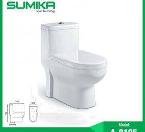 Bồn cầu 1 khối Sumika A-0105 - Hàng chính hãng