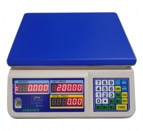 Cân điện tử tính tiền 30kg/5g JADEVER JPA - Hàng chính hãng