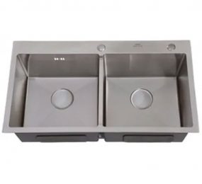 Chậu rửa bát hai hố Canzy CZ 8245KB - Hàng chính hãng