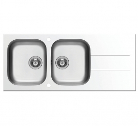 Chậu rửa chén Elica Concerto 2B 1D – White - Hàng chính hãng