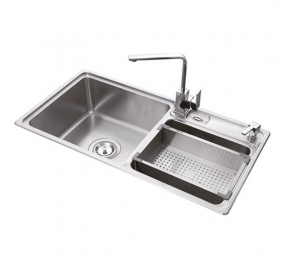 Chậu và vòi rửa Inox Sakura ST-8265 - Hàng chính hãng