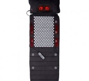 Đệm massage toàn thân có gối lăn hồng ngoại Lanaform... - Hàng chính hãng