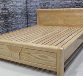 Giường sồi nga bền đẹp chắc chắn 1m4x1m8 - Hàng chính hãng