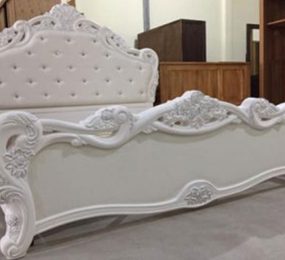 Giường trắng xuất khẩu 1m8 x 2m - Hàng chính hãng