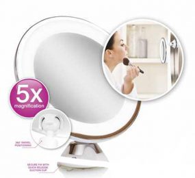 Gương tròn trang điểm để bàn đèn Led Rio MMSU - Hàng chính hãng