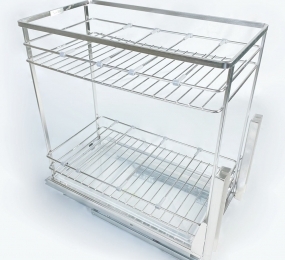 Kệ gia vị nan dẹt Inox Gerari GV.350 - Hàng chính hãng