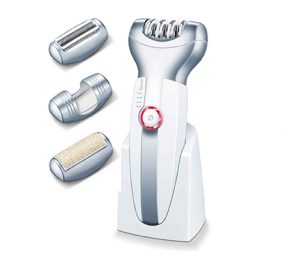 Máy nhổ lông, cạo râu và tẩy da chết Beurer HLE60 - Hàng chính hãng
