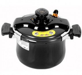 Nồi áp suất hộp kim đen Happy Cook PC-5.8 - Dung tích 5.8L - Hàng chính hãng
