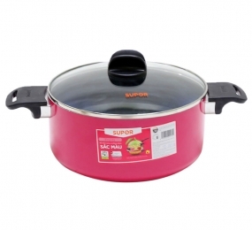 Nồi canh chống dính đáy từ sắc màu Supor S08A24IH - Hàng chính hãng