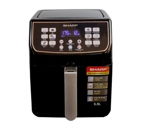 Nồi chiên không dầu Sharp KF-AF55EV-BK - Hàng chính hãng