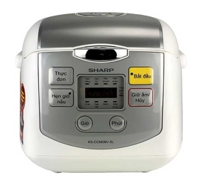 Nồi cơm điện tử Sharp KS-COM08V-SL - Hàng chính hãng
